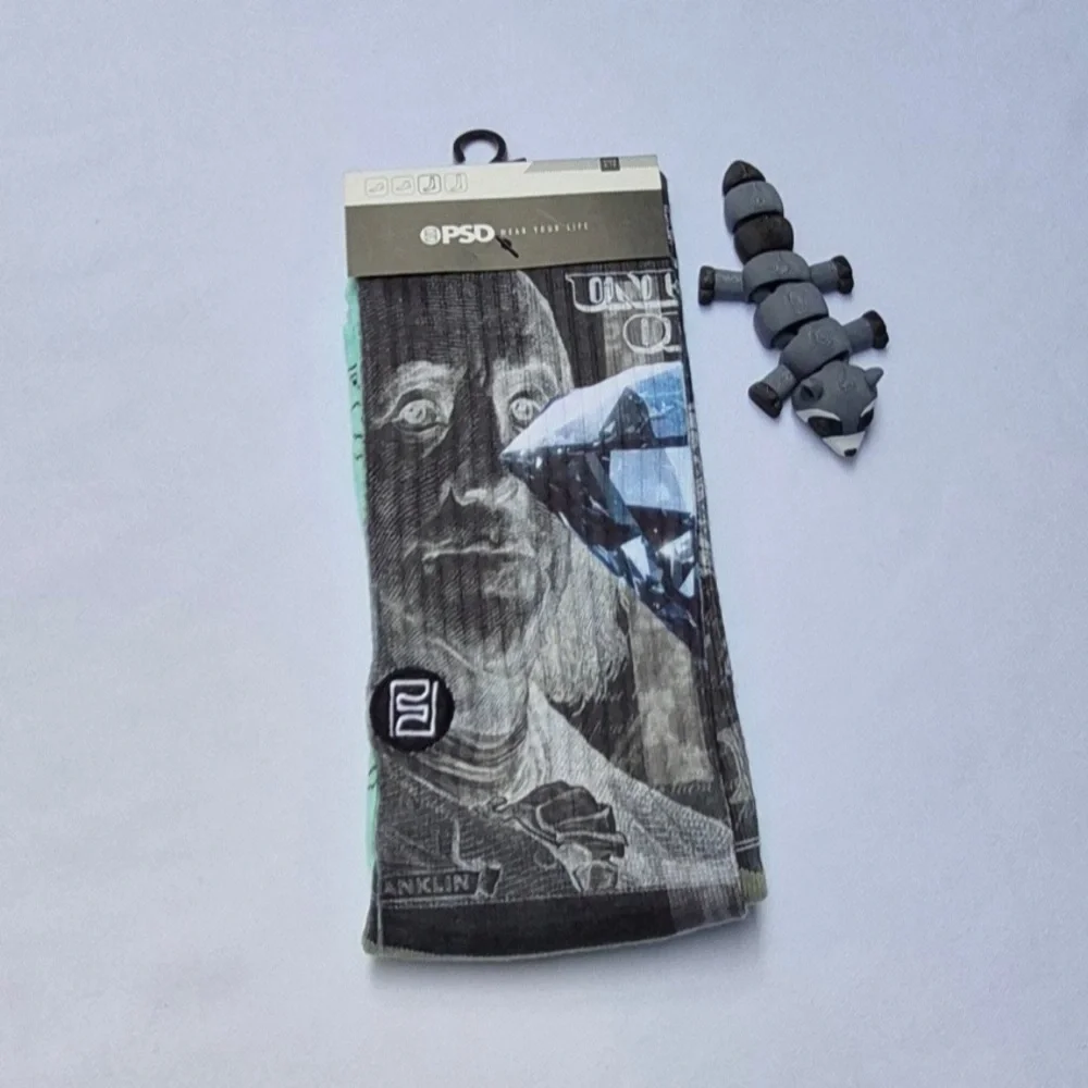 PSD MONEY MOVES MEN'S SOCK'S COLOR MUL SIZE ONE. - Picture 3 of 4